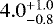 $4.0^{&#x002B;1.0}_{-0.8}$