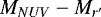 $M_{NUV}-M_{r^{\prime}}$