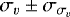 $\sigma_{v}\pm\sigma_{\sigma_v}$