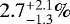 $2.7^{&#x002B;2.1}_{-1.3}\%$