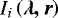 $ I_{i} \left ( \vec{\lambda, r} \right ) $