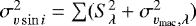 $\sigma^2_{v\sin i} = \sum (S^2_{\lambda} &#x002B; \sigma^2_{v_{\textrm{mac}},\lambda})$