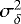$\sigma_{\delta}^2$
