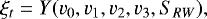 \begin{equation*}\xi_t = Y(v_0, v_1, v_2, v_3, S_{RW}), \end{equation*}