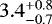 $3.4^{&#x002B;0.8}_{-0.7}$