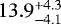 $13.9^{&#x002B;4.3}_{-4.1}$
