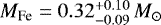 $M_{\textrm{Fe}}=0.32^{&#x002B;0.10}_{-0.09}\,M_{\odot}$