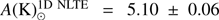 $ \textstyle A{(\mathrm K)}_\odot^{1\mathrm D\;\mathrm{NLTE}} $