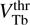 $ V_\text{Tb}^\text{thr} $