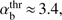 $ \alpha_\text{b}^\text{thr}\approx3.4 $