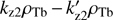 $ k_\text{z2}\rho_\text{Tb}-k_\text{z2}^'\rho_\text{Tb} $