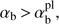 $ \textstyle\alpha_\mathrm b>\alpha_\mathrm b^\text{pl} $