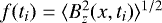 $f(t_i) = \langle{B^2_z(x,t_i)}\rangle^{1/2}$