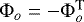 $\mathrm{\Phi}_o=-\mathrm{\Phi}_o^{\textrm{T}}$