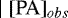 $\mid[\textrm{PA}]_{obs}$
