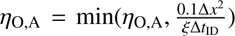 $ \eta_{\mathrm O,\mathrm A}=min{(\eta_{\mathrm O,\mathrm A},\frac{0.1\mathrm\Delta x^2}{\xi\mathrm\Delta t_\mathrm{ID}})}. $