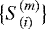 $\bigl\{S_{(i)}^{(m)}\bigr\}$