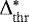 $\mathrm{\Delta}^*_{\mathrm{thr}}$