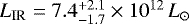 $L_{\textrm{IR}}=7.4^{&#x002B;2.1}_{-1.7}\times10^{12}\,{L}_{\odot}$