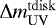 $\mathrm{\Delta} m_{\mathrm{UV}}^{\mathrm{tdisk}}$