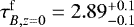 $\tau_{B,z=0}^{\mathrm{f}} = 2.89^{&#x002B;0.1}_{-0.1}$