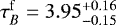 $\tau_B^{\mathrm{f}} = 3.95^{&#x002B;0.16}_{-0.15}$