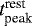 $t_{\textrm{peak}}^{\textrm{rest}}$