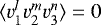$\langle v_1^l v_2^m v_3^n \rangle=0$