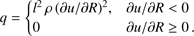 $$ q=\{\begin{array}{lc}l^2\rho{(\partial u/\partial R)}^2,&\partial u/\partial R<0\\0&\partial u/\partial R\geq0.\end{array} $$