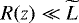 $R(z) \ll \widetilde{L}$