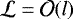 ${\cal L} = {\cal O}(l)$
