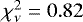 $\chi_{\nu}^2=0.82$