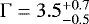 ${\mathrm\Gamma}=3.5_{-0.5}^{&#x002B;0.7}$