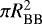 $\pi R_{\textrm{BB}}^2$