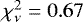 $\chi_{\nu}^2=0.67$