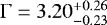${\mathrm\Gamma}=3.20_{-0.23}^{&#x002B;0.26}$