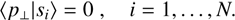 $$ \begin{array}{cc}{\langle p_\perp\vert s_i\rangle}=0,&i=1,\dots,N.\end{array} $$