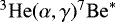${}^3\mathrm{He}(\alpha,\gamma)^7{\mathrm{Be}^*}$