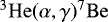 ${}^3\mathrm{He}(\alpha,\gamma)^7\mathrm{Be}$