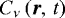 $C_{\nu}\left(\boldsymbol{r},\,t\right)$