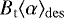 $B_{\mathrm{t}}\langle \alpha \rangle_{\mathrm{des}}$