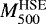 ${M_{500}^{\textrm{HSE}}}$