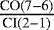 ${\frac{\textrm{CO}(7-6)}{\textrm{CI}(2-1)}}$