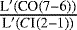 ${\frac{\textrm{L}^{\prime} (\textrm{CO}(7-6))}{\textrm{L}^{\prime} (C\textsc{I}(2-1))}}$