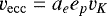 \begin{equation*} v_{\mathrm{ecc}} = a_e e_p v_K\end{equation*}