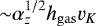 ${\sim}\alpha_z^{1/2}h_{\mathrm{gas}} v_K$