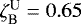 $\zeta_{\textrm{B}}^{\textrm{U}}=0.65$