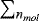 $\sum_{n_{{mol}}}$