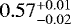 $0.57^{&#x002B;0.01}_{-0.02}$