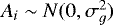 $A_i \sim N(0, \sigma_g^2)$